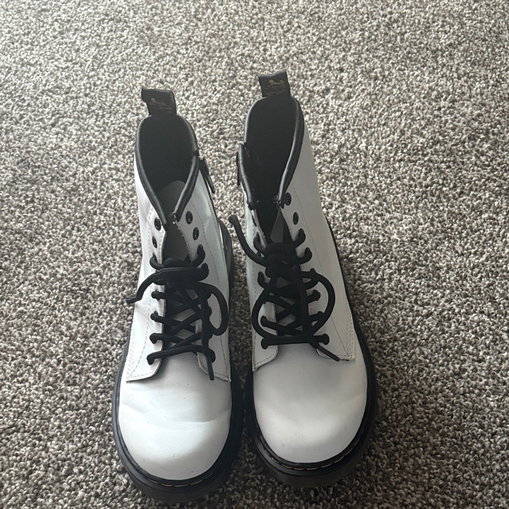 Dr. Martens White Combat Boots